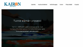 What Kairon.fi website looked like in 2017 (7 years ago)