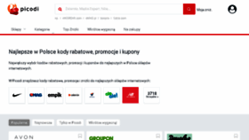 What Kodyrabatowe.pl website looked like in 2017 (7 years ago)