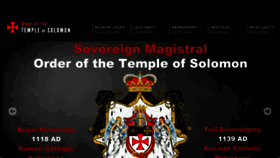 What Knightstemplarorder.org website looked like in 2017 (7 years ago)