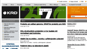 What Krd.cz website looked like in 2017 (7 years ago)