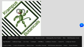 What Krampusbotanicals.com website looked like in 2017 (7 years ago)