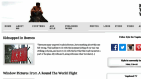 What Kylethevagabond.com website looked like in 2017 (6 years ago)