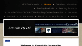 What Kenwalls.com.au website looked like in 2017 (7 years ago)