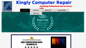 What Kinglycomputer.com website looked like in 2017 (6 years ago)