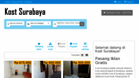 What Kostsurabaya.net website looked like in 2017 (6 years ago)