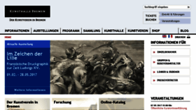 What Kunsthalle-bremen.de website looked like in 2017 (7 years ago)