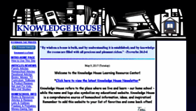 What Knowledgehouse.info website looked like in 2017 (6 years ago)