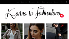 What Karinainfashionland.com website looked like in 2017 (6 years ago)