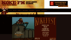 What Kokefm.com website looked like in 2017 (6 years ago)