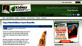 What Kidneycoach.com website looked like in 2017 (6 years ago)