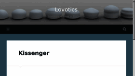 What Kissenger.lovotics.com website looked like in 2017 (6 years ago)