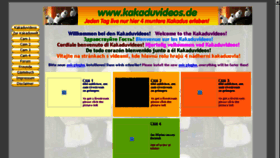 What Kakaduvideos.de website looked like in 2017 (7 years ago)