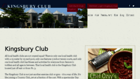 What Kingsburyclub.com website looked like in 2017 (6 years ago)