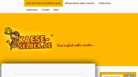 What Kaese-selber.de website looked like in 2017 (6 years ago)