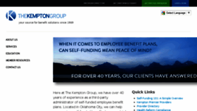 What Kemptongroup.com website looked like in 2017 (7 years ago)