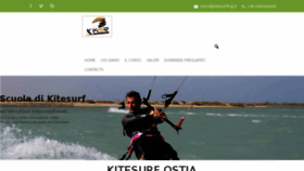 What Kitesurfostia.it website looked like in 2017 (6 years ago)