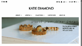 What Katiediamondjewelry.com website looked like in 2017 (6 years ago)