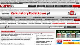 What Kalkulatorypodatkowe.pl website looked like in 2017 (6 years ago)