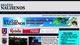 What Krastonaujienos.lt website looked like in 2017 (6 years ago)