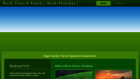 What Kochiholidays.com website looked like in 2017 (6 years ago)