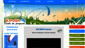 What Kymaya.com website looked like in 2017 (6 years ago)