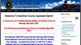 What Kaufman-cad.org website looked like in 2017 (6 years ago)