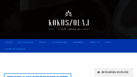 What Kokuszolaj.com website looked like in 2017 (6 years ago)