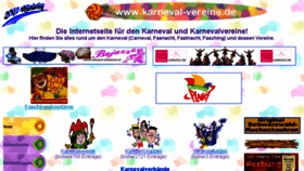 What Karneval-vereine.de website looked like in 2017 (6 years ago)