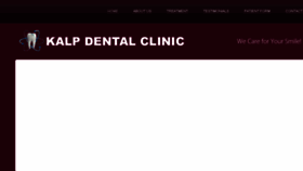 What Kalpdentalclinic.com website looked like in 2017 (6 years ago)