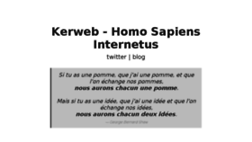 What Kerweb.fr website looked like in 2017 (6 years ago)
