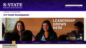 What Kansas4-h.org website looked like in 2017 (6 years ago)