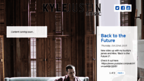 What Kylejustinmusic.com website looked like in 2017 (6 years ago)