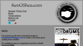 What Kevoshea.com website looked like in 2017 (6 years ago)