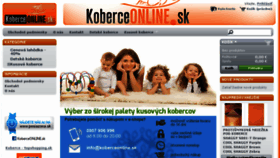 What Koberceonline.sk website looked like in 2017 (6 years ago)