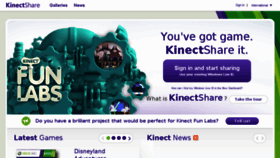 What Kinectshare.com website looked like in 2017 (6 years ago)