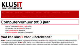 What Klusit.nl website looked like in 2017 (6 years ago)