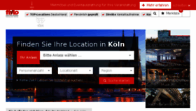 What Koeln-locations.com website looked like in 2017 (6 years ago)