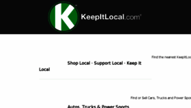 What Keepitlocal.com website looked like in 2017 (6 years ago)