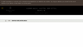What Kempinski-bristol.de website looked like in 2017 (6 years ago)