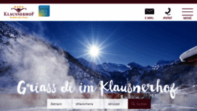 What Klausnerhof.at website looked like in 2017 (6 years ago)