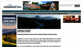 What Kodaikanal.com website looked like in 2017 (6 years ago)
