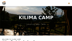 What Kilimacamp.com website looked like in 2017 (6 years ago)