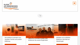 What Klinik-am-weserbogen.de website looked like in 2017 (6 years ago)
