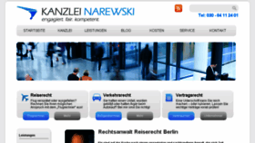 What Kanzlei-narewski.de website looked like in 2017 (6 years ago)