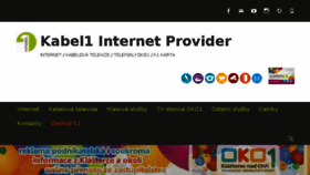 What Kabel1.cz website looked like in 2017 (6 years ago)