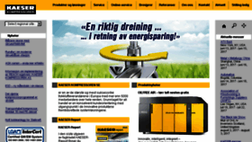 What Kaeser.no website looked like in 2017 (8 years ago)