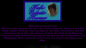 What Kats-korner.com website looked like in 2017 (6 years ago)