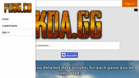 What Kda.gg website looked like in 2017 (6 years ago)