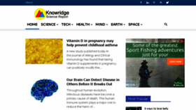 What Knowridge.com website looked like in 2017 (6 years ago)