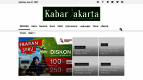 What Kabarjakarta.com website looked like in 2017 (6 years ago)